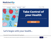 Tablet Screenshot of medicinehow.com